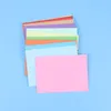 Envoltura de regalo 140 unids Mini sobres Colores de caramelo Papelería en blanco Color sólido Post Po Carta para oficina