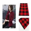 Fabric and Sewing 230g Per Meter Medium Thick Scottish Checks Polyester Cotton for Ladies Skirt Tartan Designer High Quality 231211