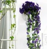 Life Violet Orchid Ivy Artificial Flower Hanging Plant Silk Garland Vine African Violet3857746