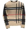 Vinterdesigner Men's Stripe Classic Sweater Autumn Winter Jacquard Sticked tröja Pluz Size 3XL Hoodie Pullover Knit tröja Y00044