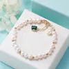 Beaded sell Freshwater pearl white bracelet design style Valentine's Day gift bracelet jewelry16-21cm can no big stone B1 231208