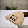 Beanie/Skull Caps Designer Märke Mens Beanie Hat Womens Autumn and Winter New Small Fragrance Fashion Trend Retro Classic Letter Outd Dhsbo