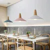 Pendelleuchten Nordic Macaron Kronleuchter Moderne kreative Aluminiumlampe Schlafzimmer Nachttisch Wohnzimmer Restaurant Beleuchtung El Bar Fixture