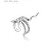 Stud ANDYWEN 925 Sterling Silver Gold Rock Punk Snake Earcuff No Clip penetranti Polsino dell'orecchio Donne Luxury Fine Cuff Orecchino Gioielli YQ231211