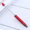 DIY dokunmatik ekran boncuk kalem topu ekle kalemler boncuklar kalemler özelleştirilebilir lamba iş zanaat yazma aracı cep telefonu kalem kalemleri