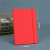 Red Blue Elastic Binding Creative Business Office Notebook Book Student Diary Notepad Stationery Agenda