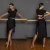 Scenkläder 2023 lotus design kvinnlig latin dansklänning kvinnor kjol dans trasa för magen balsal prestationsklänningar