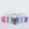 2oz 3oz verre à shot mini Tumbler tasse Leopard Cheetah Disign Mug isolé en acier inoxydable gobelets en paille mignon gobelet sublimation verre à shot