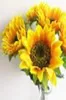 Gul solros 62CM2441quot Artificial Silk Flowers Simulation Single Sunflower For Wedding Pograph Props Flower Christma1730361