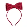 Hair Accessories Cute Kids For Girls Gift Cloth Non-slip Sweet Decoration Velvet Bow Band Children Princess Hoop