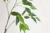 Dekorativa blommor 39.5 "Faux Real Touch Siberian Elm Leaf Branch Artificial Plant Greenery Diy Wedding/Home/Kitchen Decorations Florals