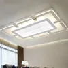 Luzes de teto controle remoto superfície montada moderna led lamparas de techo retângulo lâmpada acrílica luminárias249l