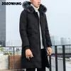 Herren-Daunenparkas, Daunenjacken, Herren-Winterjacke, Herrenmode, dicke warme Parkas, Pelz, weiße Entendaunenmäntel, lässige Herren-Wasserdichte Daunenjacken 231208