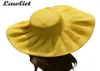 Huge Linen Kentucky Derby Wide Brim Sun Wedding Church Beach Hats for Women Floppy Ladies Hat Bow Detail A047 Y2007166647912