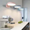 Vägglampa nordiskt led sovrum dekor färgglada kök matsal vardagsrumsstudie gångskorridorbelysning makron dekorativ fixtur