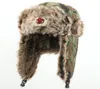 Cappello russo Ushanka con pelliccia sintetica Cappelli bomber dell'esercito sovietico Cappello invernale da cacciatore Trooper Sport all'aria aperta Sci Cappello caldo8203741