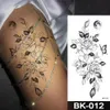 一時的なタトゥー防水タトゥーステッカーI Love You Flash Lip Print Butterfly Flowers Body Art Arm Fake Tatoo Women 231208