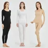 Thermo-Unterwäsche für Damen, Damen-Thermo-Unterwäsche-Anzug, Herbst-Winter, nahtlos, hohe Taille, Longjohns für Damen, Übergröße, Thermo-Langarm-Oberteile, weiblich, 231211