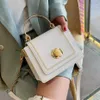 Cross Body Элегантная женская металлическая кольца сумка 2021 Летнее качество кожа кожа Pu Женская дизайнерская дизайнерская сумочка