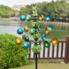 Gartendekorationen Windspiel Einzigartige magische Metall-Windmühle Löffelspinner Wasserdichter Einsatz für Rasen im Freien