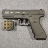 Automatic Shell Ejection Pistol Laser Version Toy Gun Blaster Model Props For Adults Kids Outdoor Games