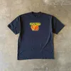 Damskie koszulki Koreański list modowy druk luźne bawełniane krótkie rękawo-śladowe streetwearne t-shirty Y2K American para tops