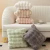 New Cushion/Decorative Pillow Pillowcase Decorative Home Pillows 40x40 50x50 Retro Fluffy Soft Throw Pillowcover For Sofa Couch Cushion Cover Moden Home Decor