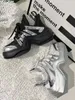 Senior Design Sense Daddy Shoes Kvinnliga tjocka sulor 6cm Ny sport Soft Leather Casual Shoes Kvinna Q231211