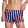 Cuecas SEOBEAN Mens Boxer Shorts Algodão Listrado Cueca Boxers Pijamas U Convex Penis Bolsa para Homens