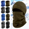 Bandane Cappello spesso Sciarpa Set Set da equitazione Berretto in pile tinta unita Berretti caldi Donna Uomo