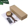 Brosses à cheveux Brosse à cheveux en bois de santal femmes tête visage cuir chevelu Gua Sha masseur large dent Massage peigne Point Acupuncture peigne en bois 231211