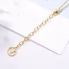 Diseñador Charm Pulsera de latón clásica Marca francesa Oro Plata Colgante doble Mujer Joyería de lujo Calidad Cobre Entregar Hermanas Joyería de moda Regalo sorpresa