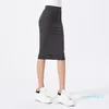 LL Women Yoga Designer Wrap Skirt High Waist Boost Work Skirt Waistband Pocket Nude Versatile Skirt Firming The Buttocks Mid