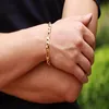 Bracelet homme rempli d'or 18 carats, bracelet entier direct d'usine298S