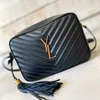 Luxe kwast Lou gewatteerde cameratas ontwerper crossbody tas vierkante heren schouder clutch bakken tassen dames envelop portemonnees lederen pochette reizen zwarte handtassen