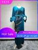 Ethnic Clothing Velvet Dress Msulim Abaya For Women Sequins Puff Sleeve Abayas Morocco Party Maxi Vestidos Kaftan Arabic Long Robe Autumn