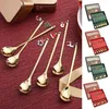 Spoons Festive Spoon Fork Set Christmas Cutlery With Stainless Steel Tableware Elk Tree Decoration For Home Decor