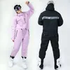 Andere Sportartikel Skianzug Kältebeständiger Herren- und Damen-Overall Outdoor-Set Wasserdichter, winddichter Winter-Schneekleidungs-Outfit 231211