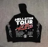 Hoodies Swetshirts Sweetwear Hellstar Zipper Hoodie Y2K Harajuku Hip Hop Vintage Graphic Imprime-shirt surdimensionné Femmes Gothic Jacket 231208