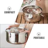 Vaisselle 2 pièces boîte à déjeuner en acier inoxydable Conure support de pique-nique Camping ustensiles de cuisine fournitures de cuisine pour adultes