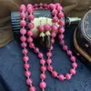 Hänghalsband Fashion Temperament Vintage Agate Glass Pärlor för kvinnors tjej Gift Tröja Kedja Party Jewelry Accessories