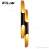 Modern Coltrane Wall Sconce Lamp Simple Fashion Aluminium Pipe Minimalism Single Twins Tube El Bedroom Lounge Loft Cafe Bar Ligh3098