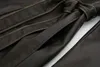 Trenchs de femmes SLTNX lavé PU long manteau pour femmes 2023 Vintage coupe-vent à lacets dames manches vêtements d'extérieur