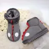 Bottes de neige pour enfants, chaussures de styliste pour enfants, Mini bottes classiques d'hiver pour bébés garçons et filles, cheville en fourrure et daim, 2023