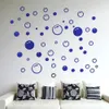 Wall Stickers 58pcs Mirror Sticker Bubble Decoration DIY Bathroom TV Background Selfadhesive Acrylic for Home 231211