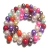 250pcs / lot 8mm mélange de couleurs perles rondes en verre en vrac pour bricolage artisanat bijoux cadeau MP06282r
