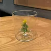 Copos de vinho copos de Natal xícaras de festa festas de árvore criativa copo de árvore fofa presentes