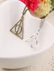 100pcs book The Deathly Hallows Necklace Antique Silver Bronze Gold Deathly Hallows Pendants Fashion Jewelry Best Selling6477054