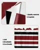 Curtain Red Black White Stripes Window Treatments Curtains For Living Room Bedroom Home Decor Triangular