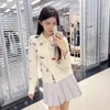 Designer Women's Knitted Cardigan Embroidered Bow Streamer Luxury Wool Spring and Autumn Tops Coat